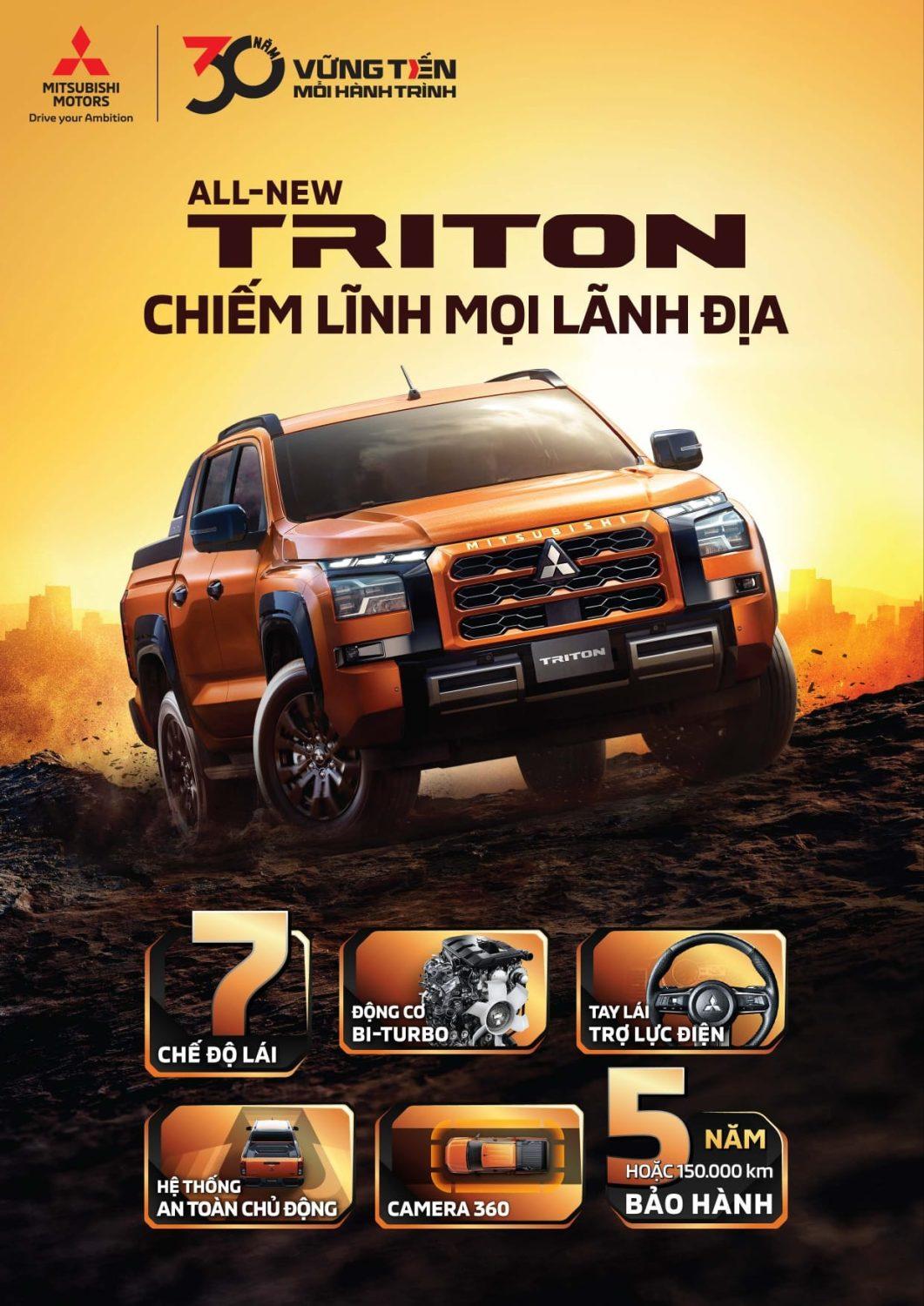 Mitsubishi Triton 2 Cầu Athlete